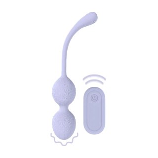 Vibrating Bead Kegel with Remote Control - Lavender SHOTS