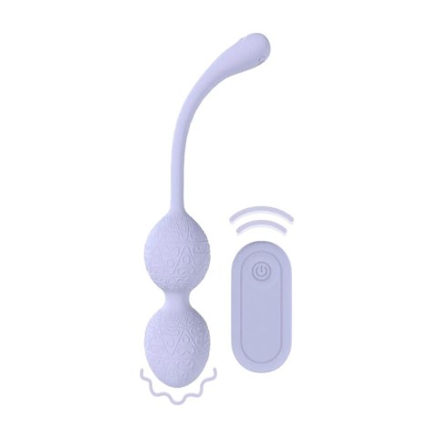 Vibrating Bead Kegel with Remote Control - Lavender SHOTS
