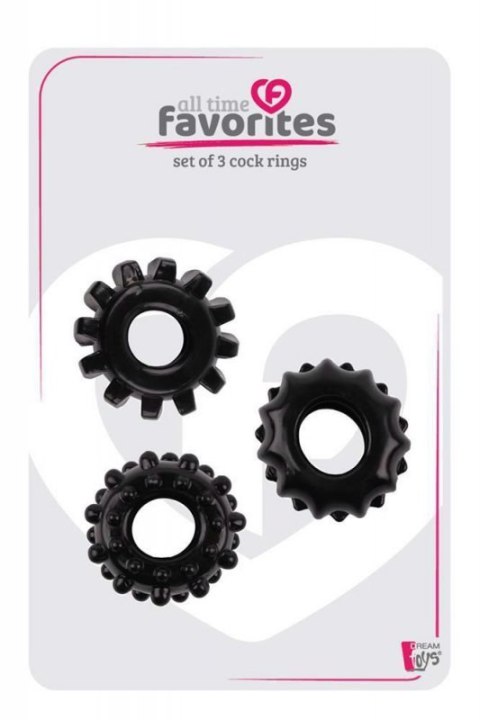 ALL TIME FAVORITES SET OF 3 COCKRINGS BLACK Boss of toys