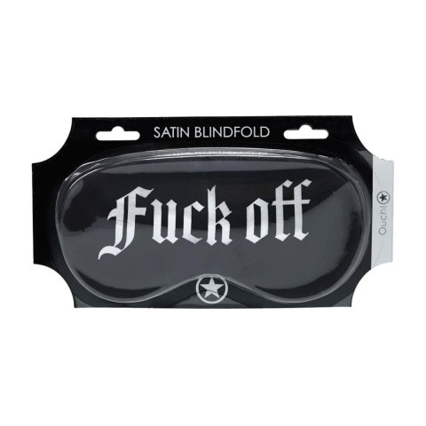 Fuck Off - Printed Satin Mask Ouch!