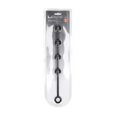 Round Silicone Anal Balls - M - 30mm - Black Levelz