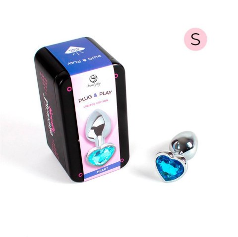 BLUE HEART METAL BUTT PLUG S Secret Play