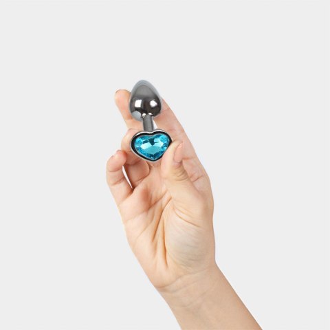 BLUE HEART METAL BUTT PLUG S Secret Play