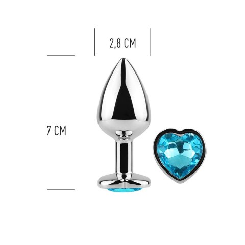 BLUE HEART METAL BUTT PLUG S Secret Play