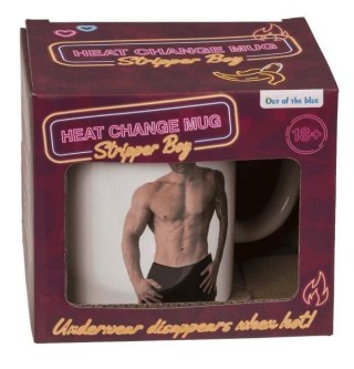 Kubek striptis chłopak efekt termiczny 350ml kamikonka Boss of toys