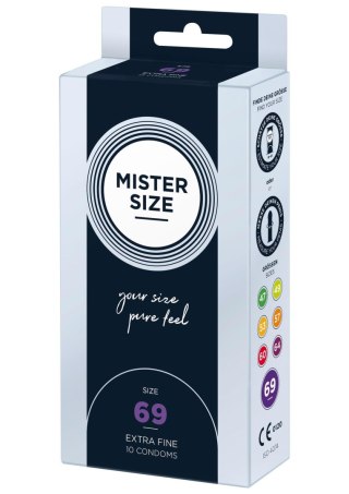 MISTER SIZE 69mm Condoms 10pcs Natural SCALA
