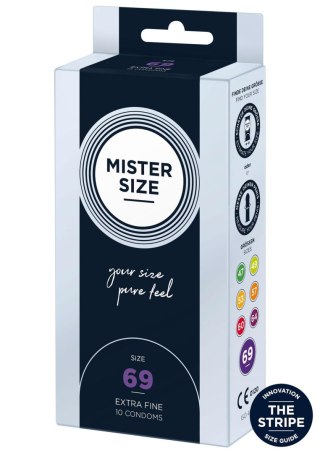 MISTER SIZE 69mm Condoms 10pcs Natural SCALA