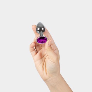 PURPLE JEWELLED METAL BUTT PLUG S Secret Play - FEMARVI S.L.