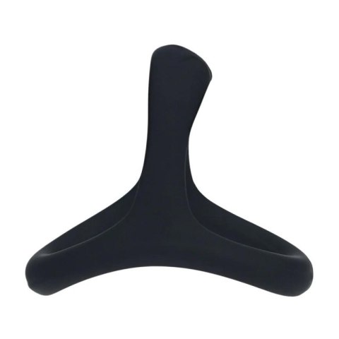 Soft Bead Grip Silicone Cock and Ball Ring - Black Boss of toys