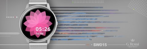 Damski SMARTWATCH G. Rossi SW015-3 Srebrny G.Rossi