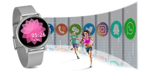 Damski SMARTWATCH G. Rossi SW015-3 Srebrny G.Rossi