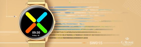 Damski SMARTWATCH G.Rossi SW015-5 Złoty G.Rossi