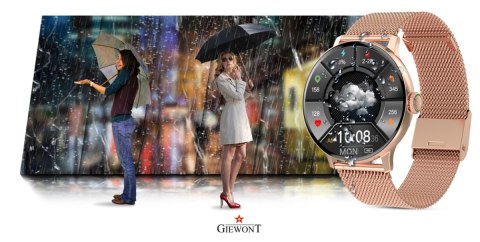 Smartwatch Damski GIEWONT Różowe Złoto GW330-1 Giewont