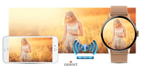 Smartwatch Damski GIEWONT Różowe Złoto GW330-1 Giewont