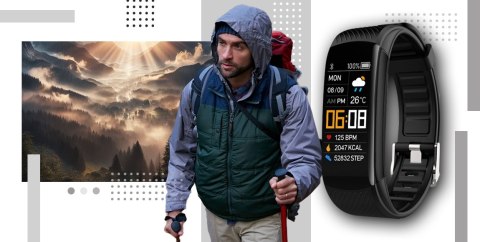 Smartwatch GIEWONT Czarno Biały 2 Paski GW200-2 Giewont