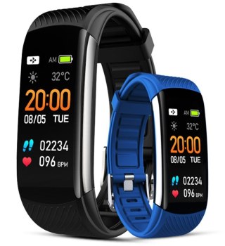 Smartwatch GIEWONT Czarno Niebieski 2 Paski GW200-7 Giewont
