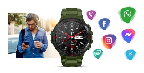 Smartwatch GIEWONT Zielony GW430-3 Giewont