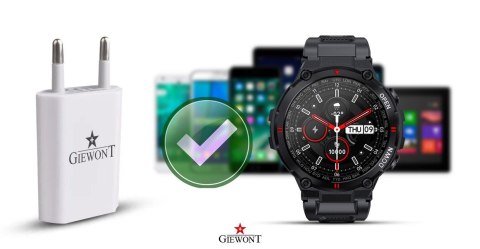 ŁADOWARKA do Smartwatch GIEWONT POWER ON USB 5V 1A GWL1 Uniwersalna Giewont