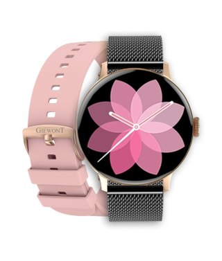 Smartwatch Damski GIEWONT Różowe Złoto Czarny GW330-4 Giewont