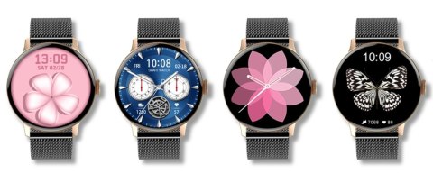 Smartwatch Damski GIEWONT Różowe Złoto Czarny GW330-4 Giewont