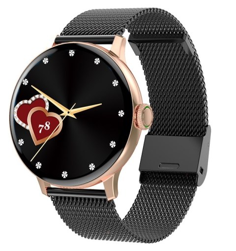 Smartwatch Damski GIEWONT Różowe Złoto Czarny GW330-4 Giewont