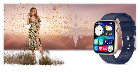 Smartwatch Damski Gravity GT3-4 Różowo-Granatowy Gravity