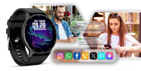 Smartwatch GIEWONT Czarny GW120-2 Pro Giewont