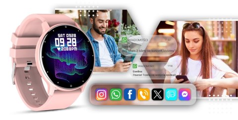 Smartwatch GIEWONT Różowy GW120-1 Giewont