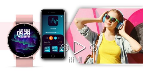 Smartwatch GIEWONT Różowy GW120-1 Giewont