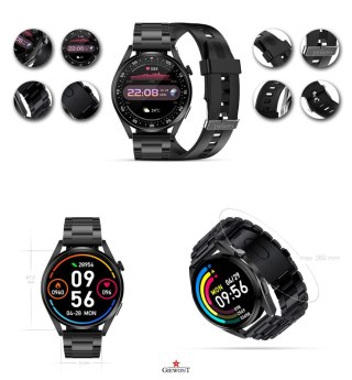 Smartwatch GIEWONT Vertex SmartCall GW450-1 Carbon/Carbon Silikon Giewont