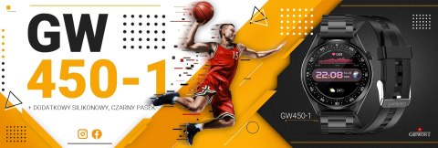 Smartwatch GIEWONT Vertex SmartCall GW450-1 Carbon/Carbon Silikon Giewont