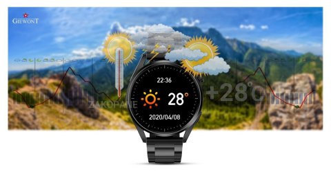 Smartwatch GIEWONT Vertex SmartCall GW450-1 Carbon/Carbon Silikon Giewont
