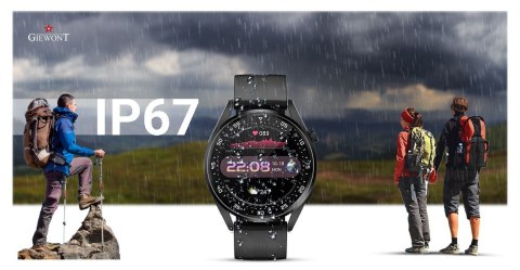 Smartwatch GIEWONT Vertex SmartCall GW450-1 Carbon/Carbon Silikon Giewont