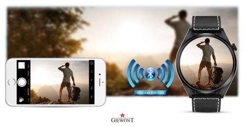 Smartwatch GIEWONT Vertex SmartCall GW450-2 Carbon/Carbon Leather Giewont