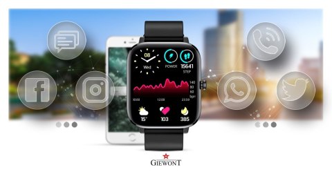 Smartwatch Giewont Czarny GW230-2 Giewont