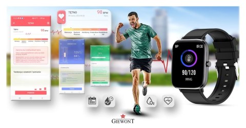 Smartwatch Giewont Czarny GW230-2 Giewont