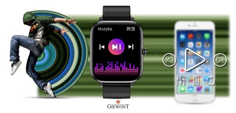 Smartwatch Giewont Czarny GW230-2 Giewont