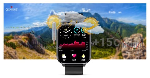 Smartwatch Giewont Czarny GW230-2 Giewont