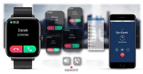 Smartwatch Giewont Czarny GW230-2 Giewont