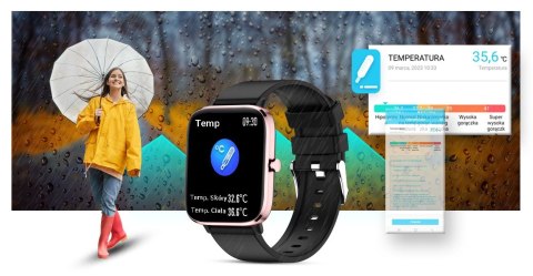 Smartwatch Giewont Różowo-Czarny GW230-3 Giewont