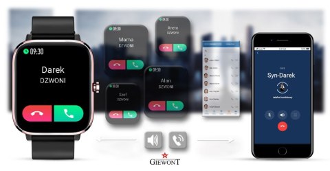 Smartwatch Giewont Różowo-Czarny GW230-3 Giewont