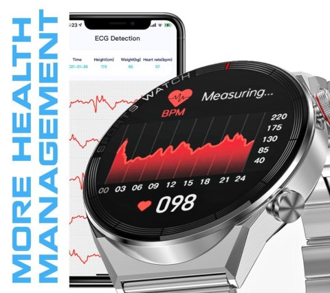 Smartwatch Rubicon RNCE99 Black Metal + Silicon SMARUB194 RUBICON