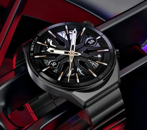 Smartwatch Rubicon RNCE99 Black Metal + Silicon SMARUB194 RUBICON