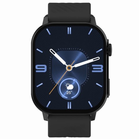 Smartwatch Gravity GT15-1 Czarny Pasek Silikonowy + Czarna Bransoleta Gravity