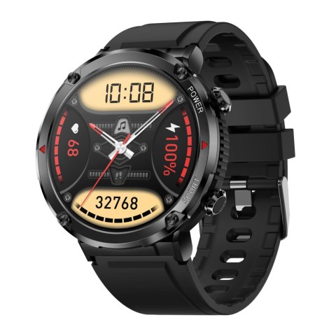 Smartwatch Gravity GT21-1+ Czarny Pasek Silikonowy Gravity