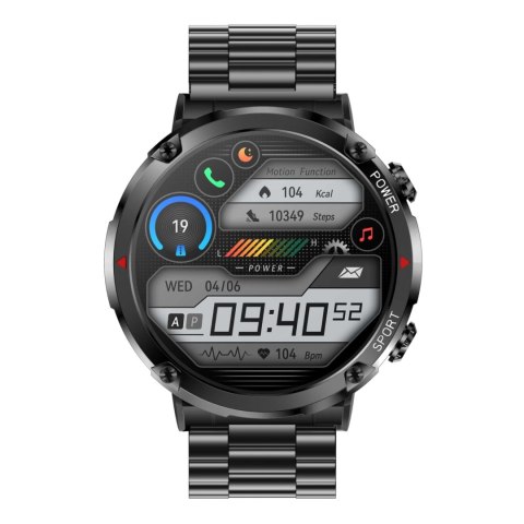 Smartwatch Gravity GT21-1+ Czarny Pasek Silikonowy Gravity
