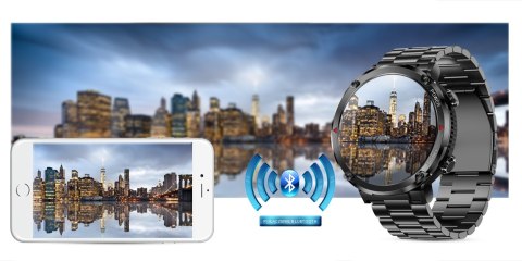 Smartwatch Gravity GT21-1+ Czarny Pasek Silikonowy Gravity