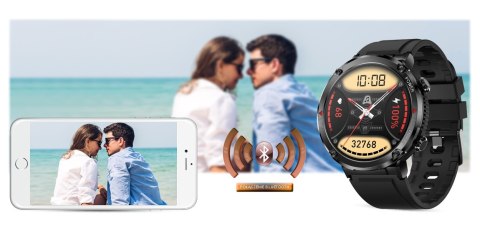 Smartwatch Gravity GT21-1+ Czarny Pasek Silikonowy Gravity