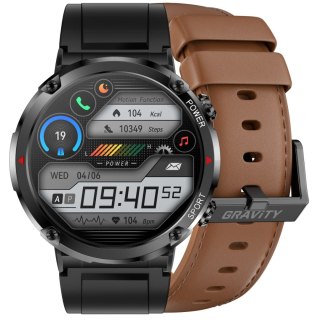 Smartwatch Gravity GT21-4 + Czarny Pasek Silikonowy Gravity