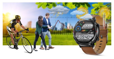 Smartwatch Gravity GT21-4 + Czarny Pasek Silikonowy Gravity